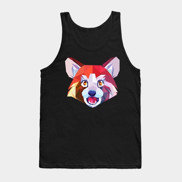 Low-Poly Redpanda Tank Top by Baja Gryphon